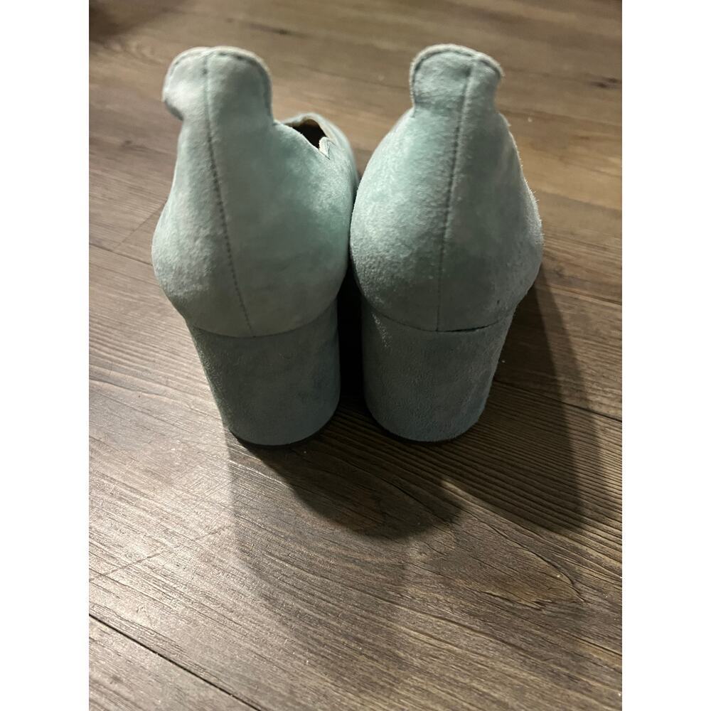 Anthropologie Seychelles  blue suede heels - Picture 3 of 7